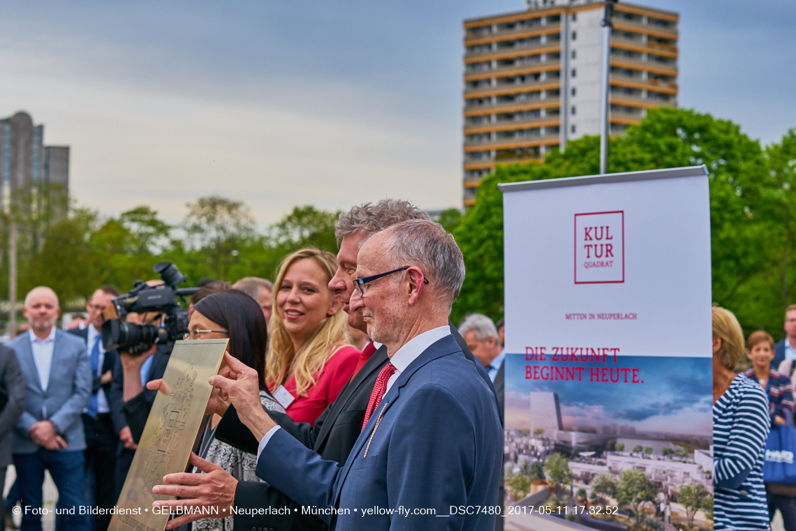 11. Mai 2017 - Grundsteinlegung für die LOGE und dem Kulturquadrat in Neuperlach